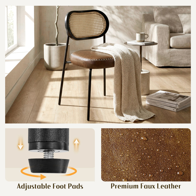 Luxury-Simplified 2-PCs Rattan Dining Chairs