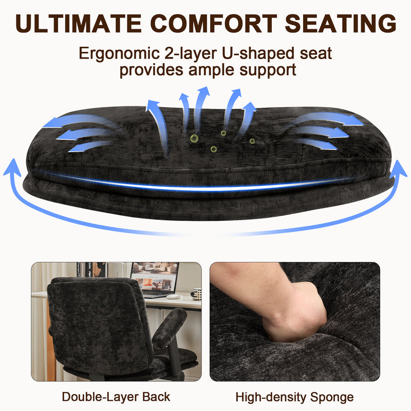 Criss Cross Chair with Flip-up Arms