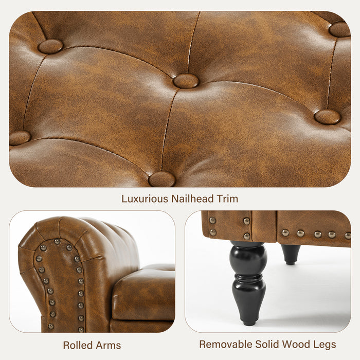 Zakhar Button Tufted Storage Bedroom Bench