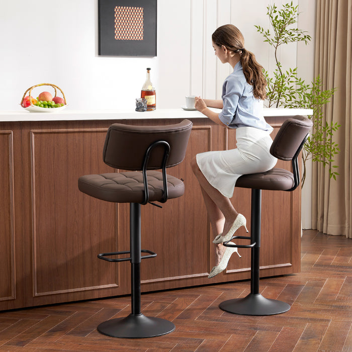 Swivel Bar Stools Set of 2 Independent backrest