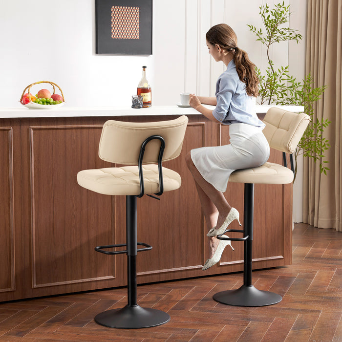 Swivel Bar Stools Set of 2 Independent backrest