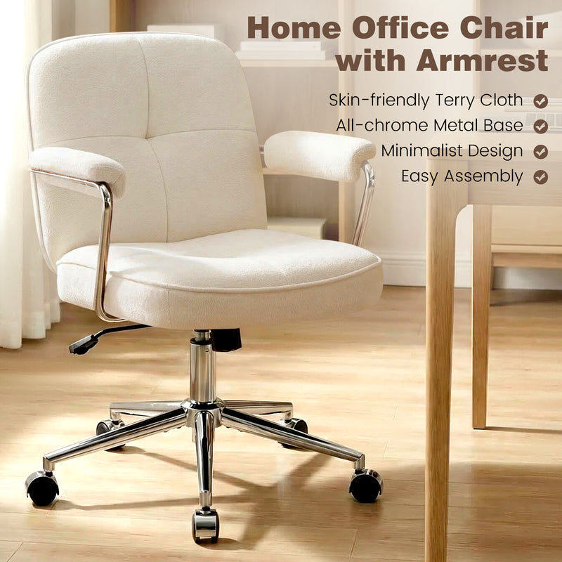 Adjustable Swivel Home Office Desk Chair With Wheels