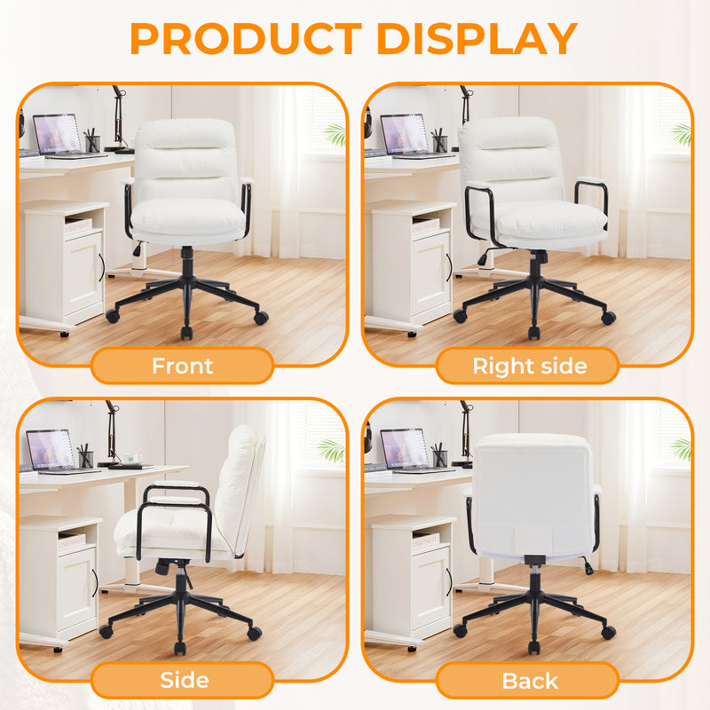 Home Office Desk Chair with Lumbar Support