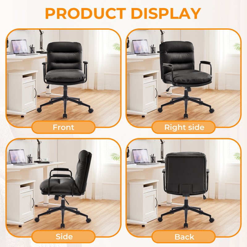 Home Office Desk Chair with Lumbar Support