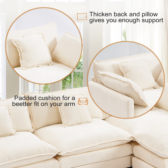 Modern Corduroy Couch