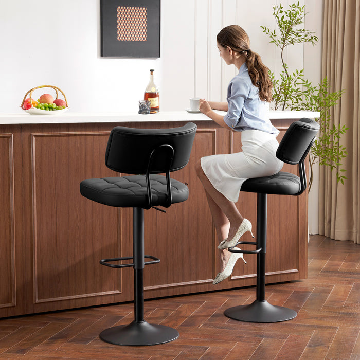 Swivel Bar Stools Set of 2 Independent backrest
