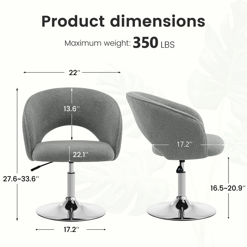 Matys Velvet Swivel Accent Chair