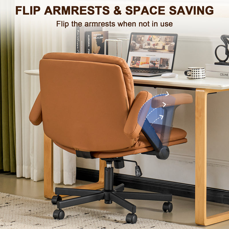 Criss Cross Chair with Flip-up Arms