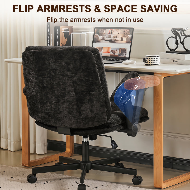 Criss Cross Chair with Flip-up Arms