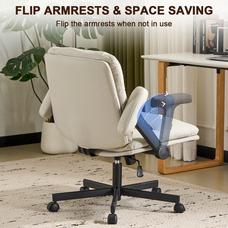 Criss Cross Chair with Flip-up Arms