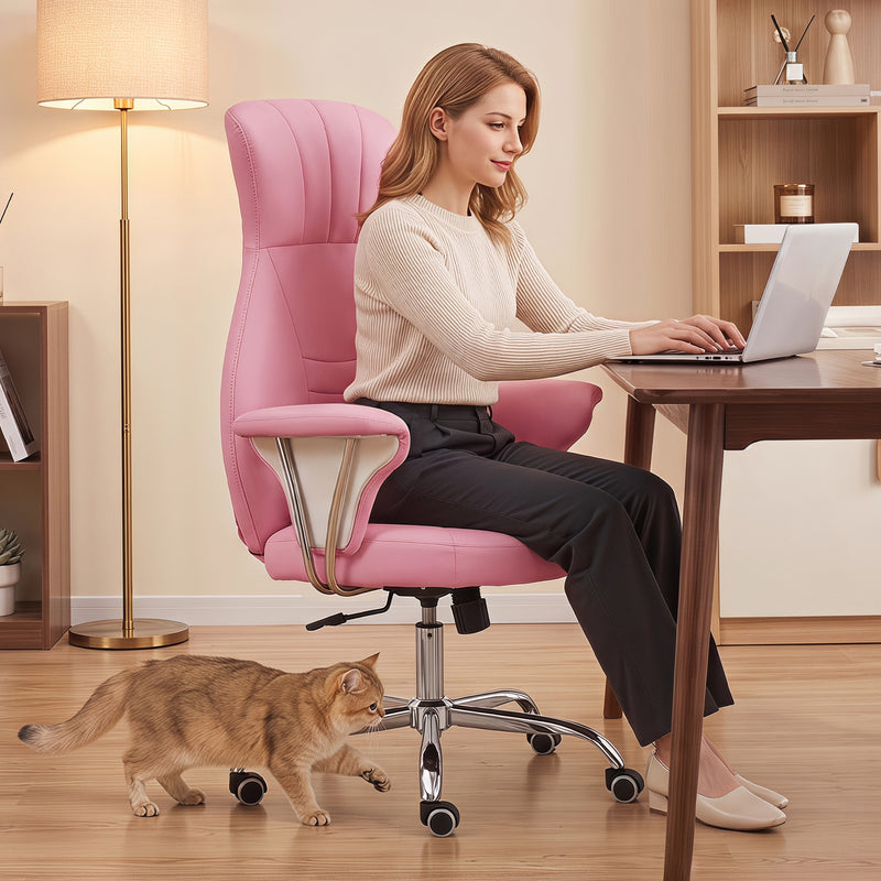 Mid-Century Modern Adjuatable Swivel Office Chair Stylish Adjustable Rotating Computer Chair