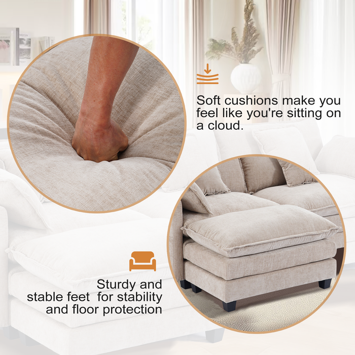 Modern Corduroy Couch