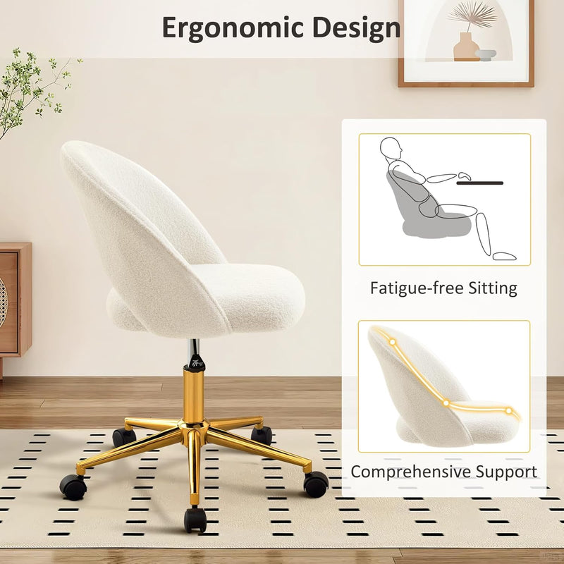 Swivel Adjustable Vanity Chair