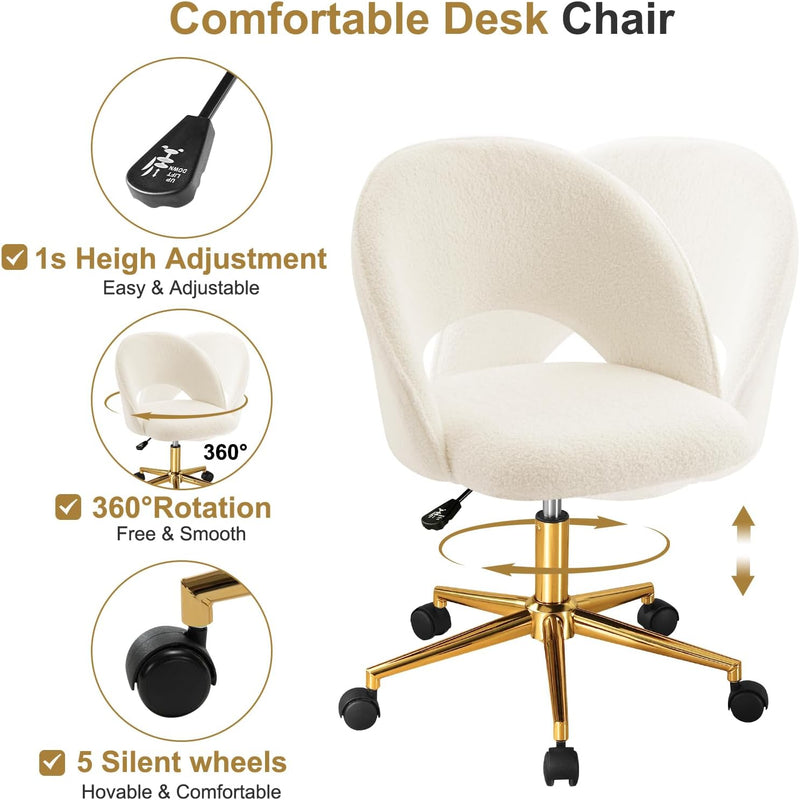 Swivel Adjustable Vanity Chair
