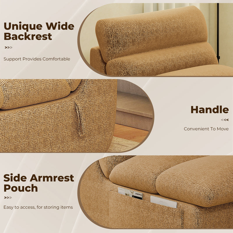 Chenille Bean Bag Chair Lazy Sofa