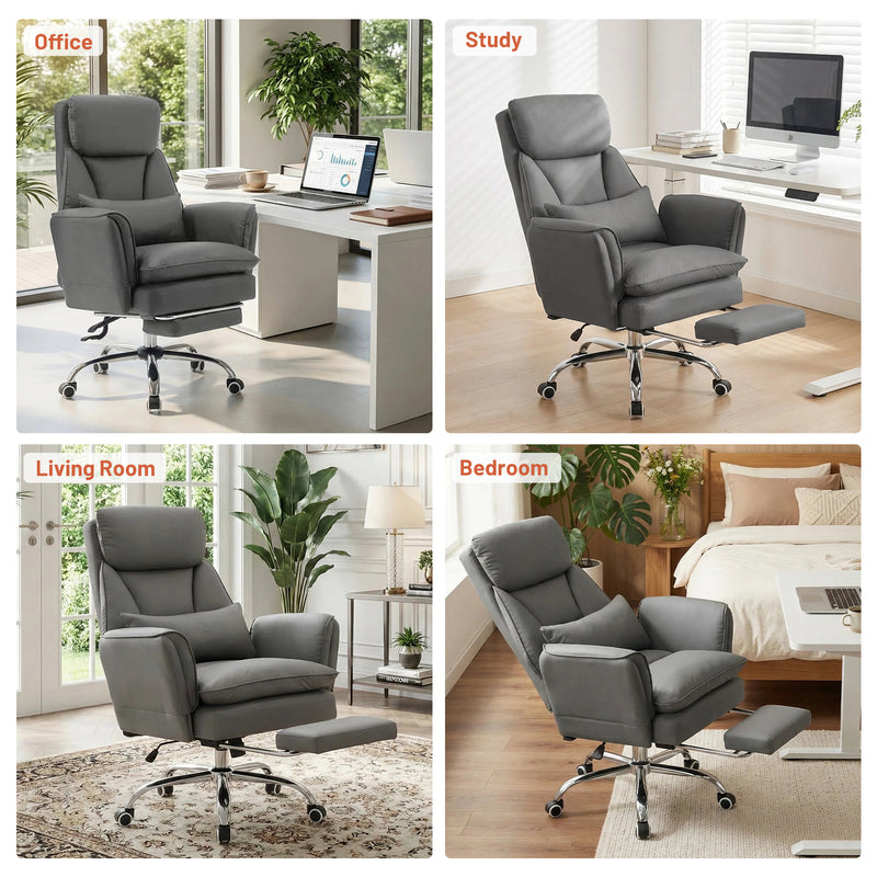 Big and Tall Office Chair Ergonomic Computer Desk Chair with Footrest
