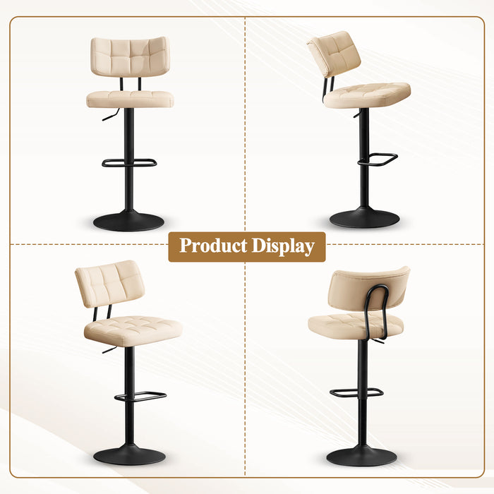 Swivel Bar Stools Set of 2 Independent backrest