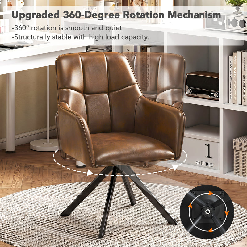 Comfortable Ergonomic Swivel Dining  Chairs Set  Of 2 for Kitchen