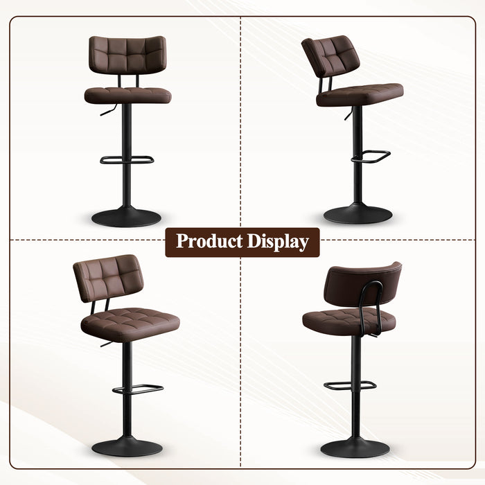Swivel Bar Stools Set of 2 Independent backrest