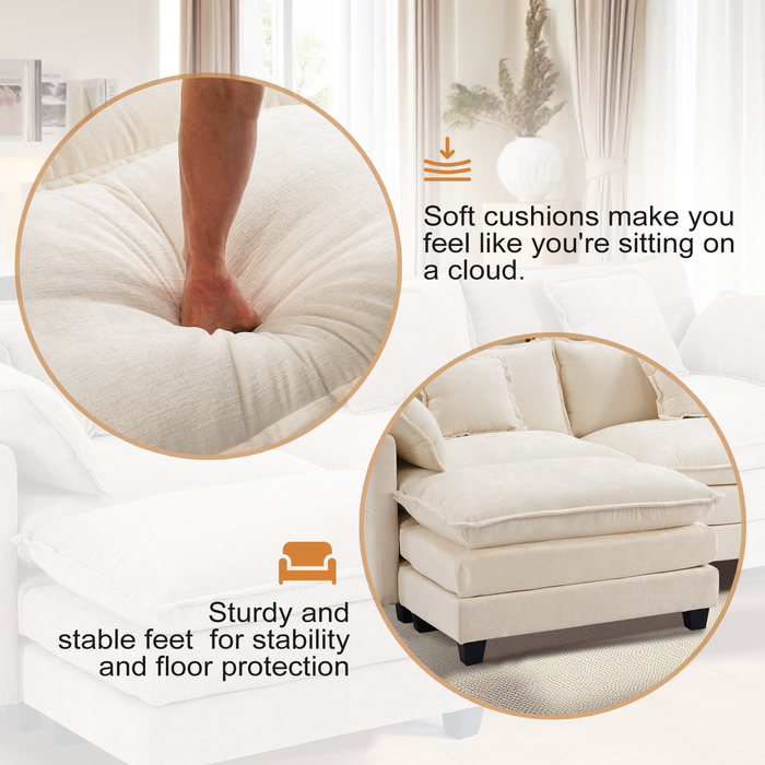 Modern Corduroy Couch