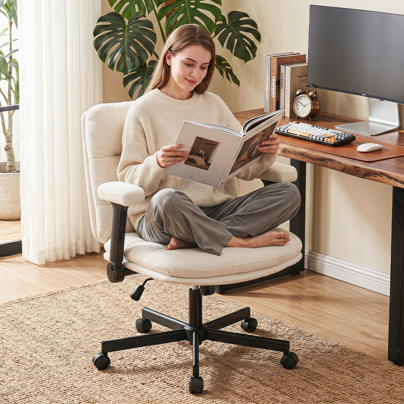 Criss Cross Chair with Flip-up Arms