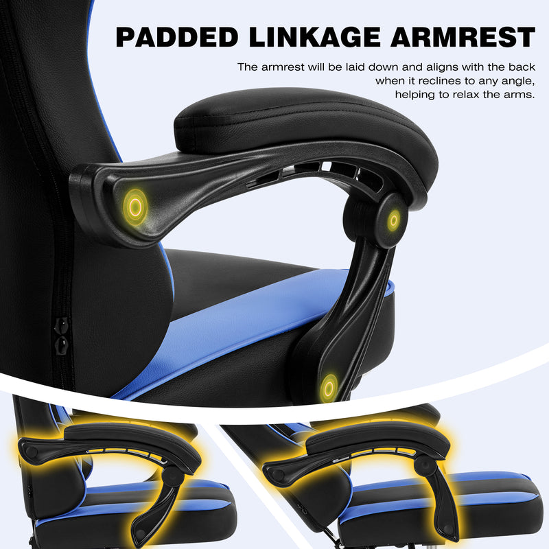 Gaming Chair with Footrest