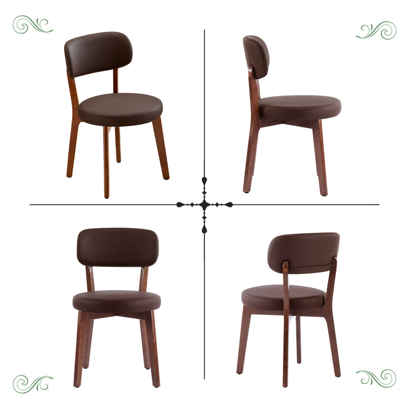 Dining Chair Set of 2, SOLID WOOD