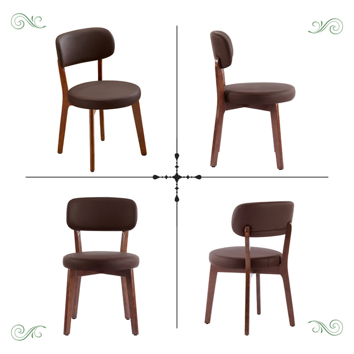 Dining Chair Set of 2, SOLID WOOD