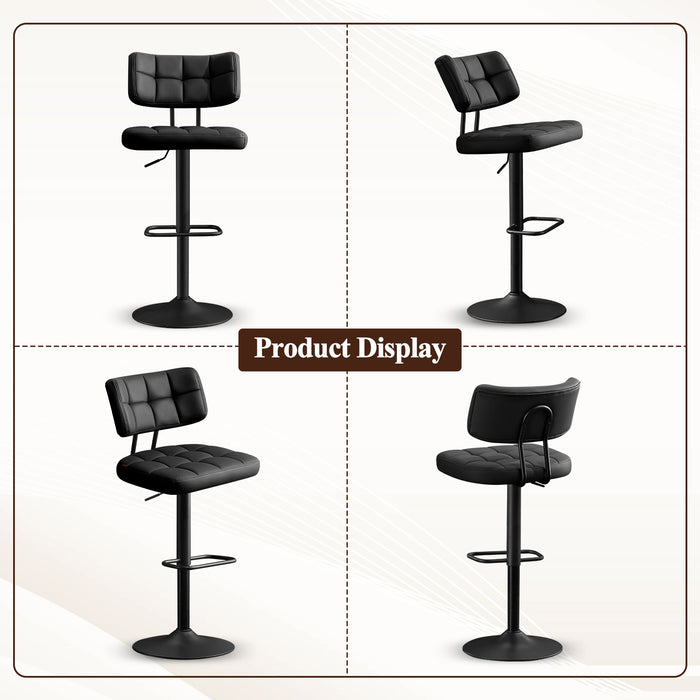 Swivel Bar Stools Set of 2 Independent backrest
