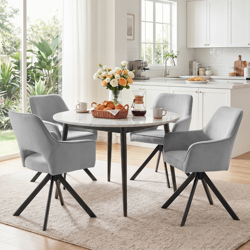 Swivel Dining Chairs Set Of 2