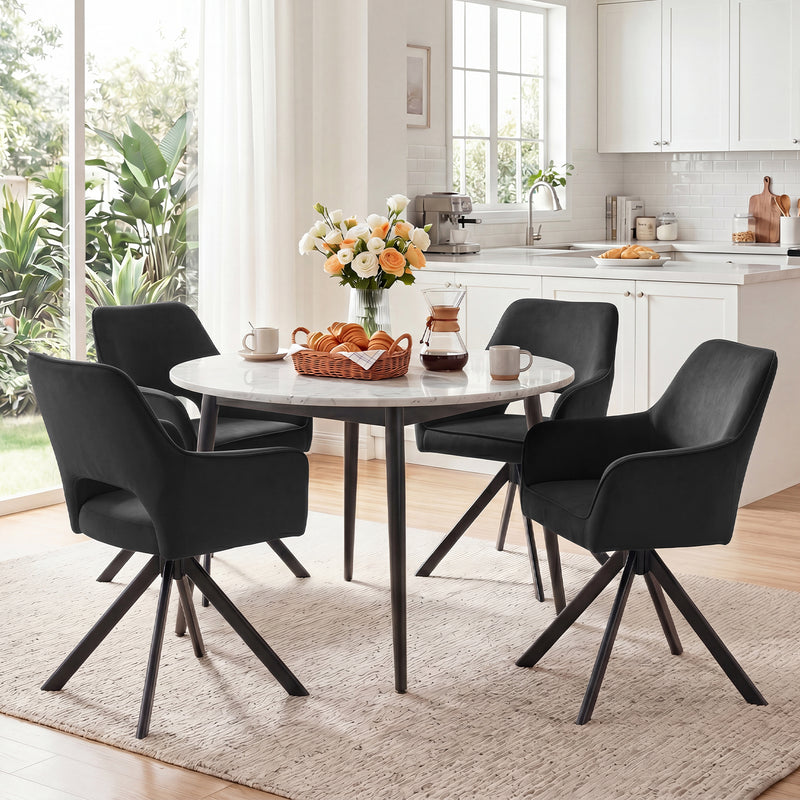 Swivel Dining Chairs Set Of 2