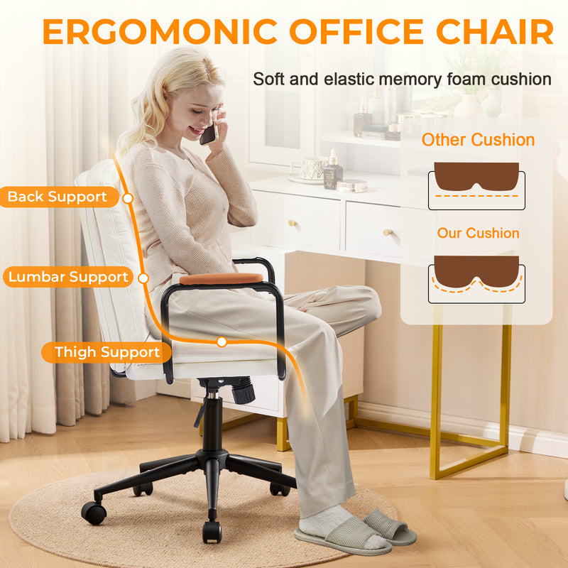 Home Office Desk Chair with Lumbar Support