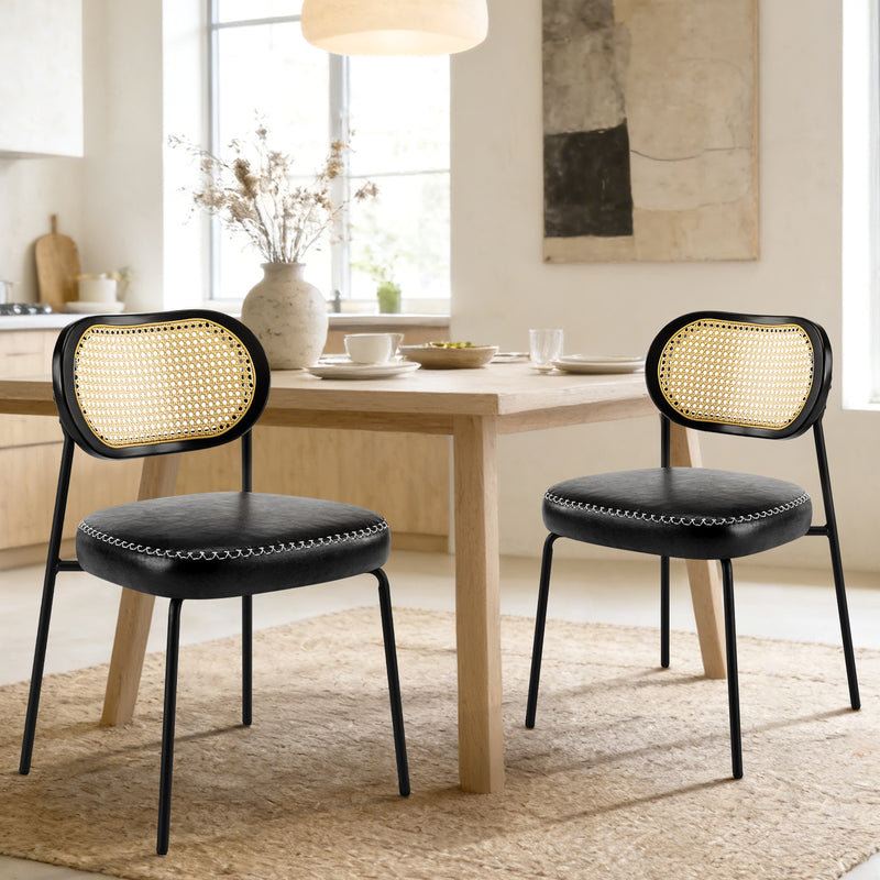 Luxury-Simplified 2-PCs Rattan Dining Chairs
