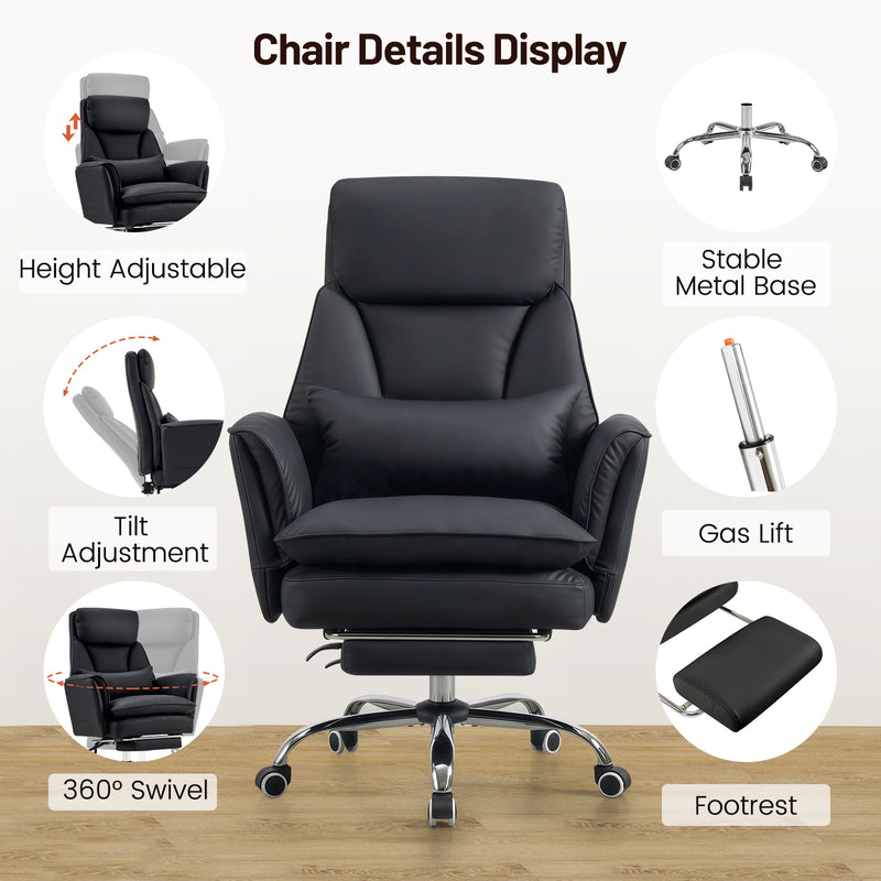 Big and Tall Office Chair Ergonomic Computer Desk Chair with Footrest