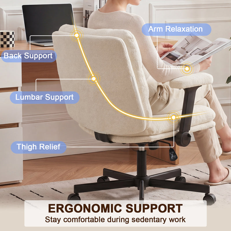 Criss Cross Chair with Flip-up Arms