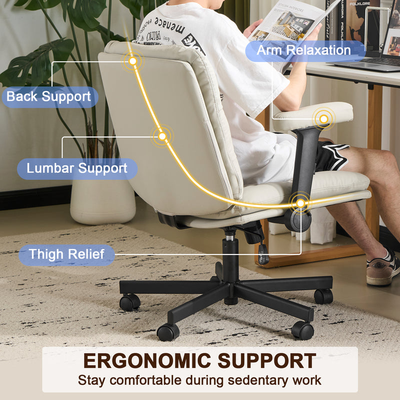 Criss Cross Chair with Flip-up Arms