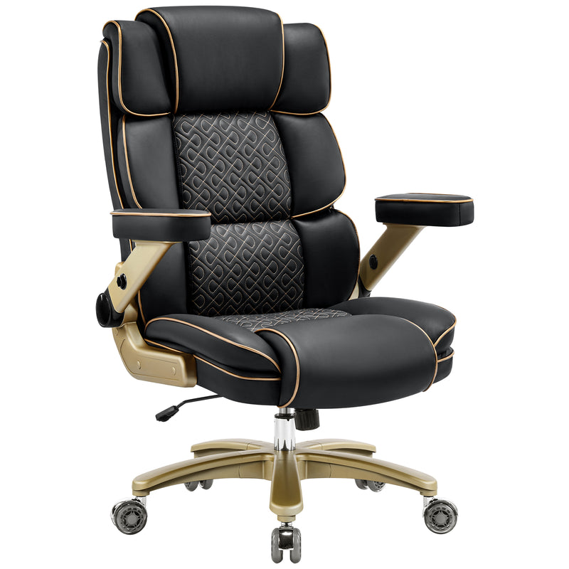 Heavy Duty Leather Ofifice Chair with 5D Armrests Comfortable Seat