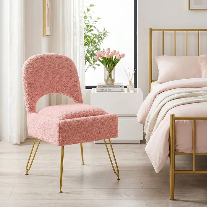 Furniliving Vanity Chair With Storage,Storage Make Up Chair With Folding Backrest