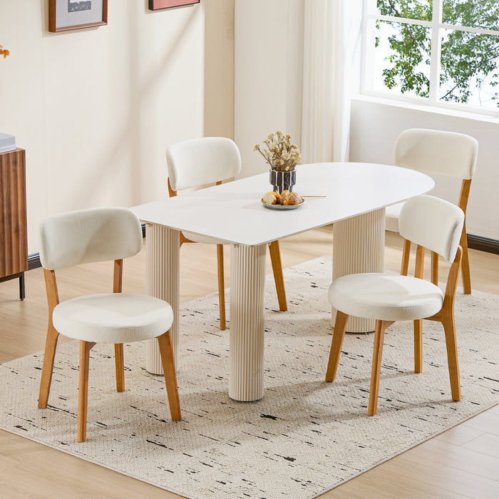 Dining Chair Set of 2, SOLID WOOD