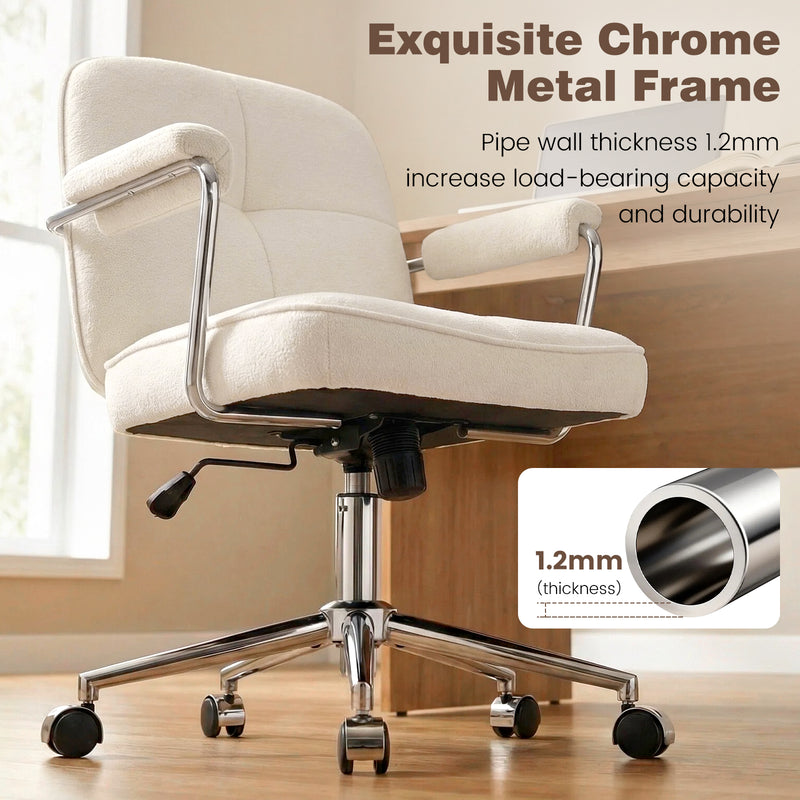 Adjustable Swivel Home Office Desk Chair With Wheels