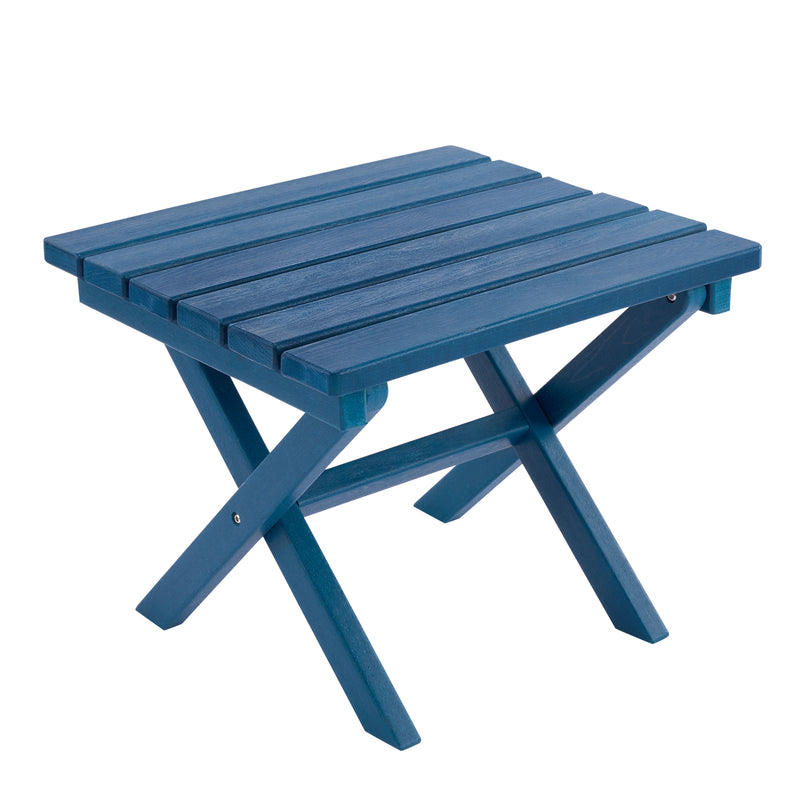 18'' All-Weather HDPE Foldable Square Outdoor Coffee Table