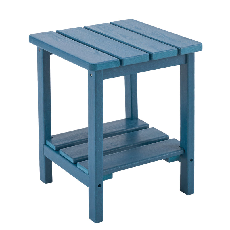 2-Layer Square Outdoor Side Table