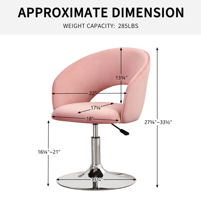 Matys Velvet Swivel Accent Chair