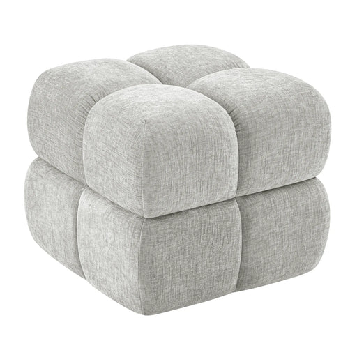 Oversize Storage Ottoman,Modern Chenille Vanity Chair Gray Picture-1 | Furnimart