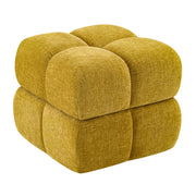 Oversize Storage Ottoman,Modern Chenille Vanity Chair Yellow Picture-1 | Furnimart