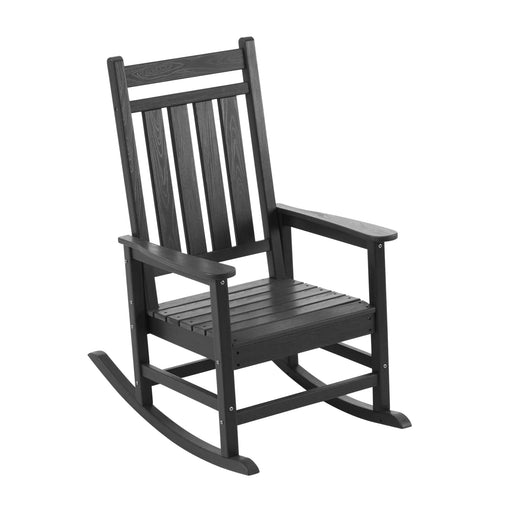 Oversized Rocking Chairs Set of 2, HDPE Outdoor Rocking Chair for Adults with High Back Picture-1 | Furnimart
