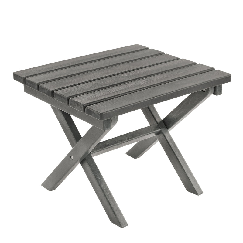 18'' All-Weather HDPE Foldable Square Outdoor Coffee Table