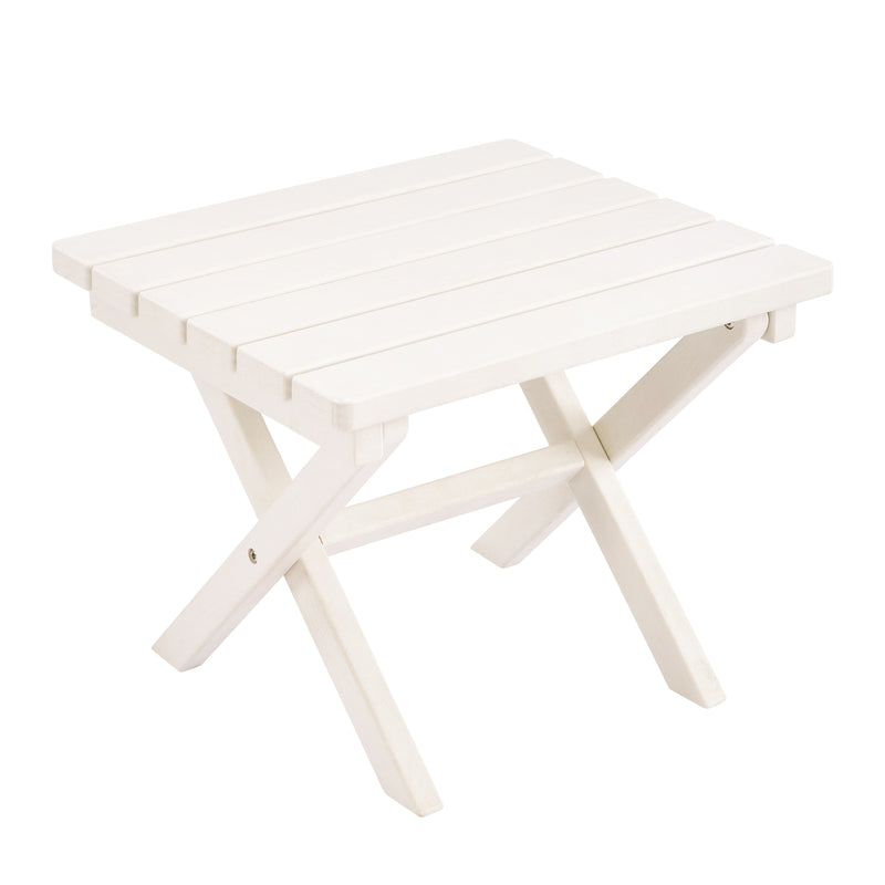 18'' All-Weather HDPE Foldable Square Outdoor Coffee Table