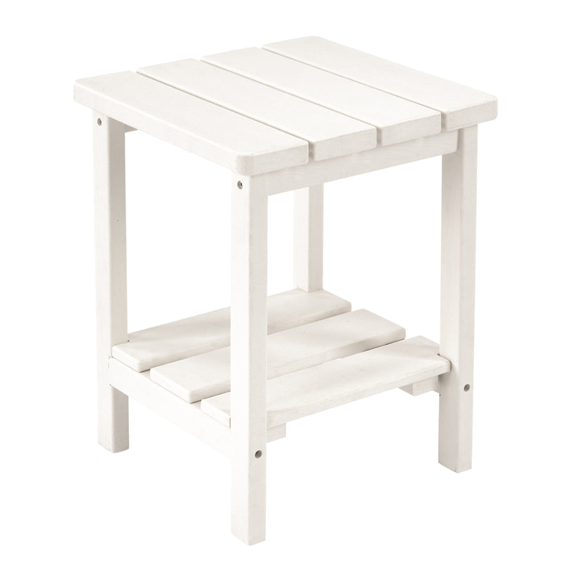 2-Layer Square Outdoor Side Table