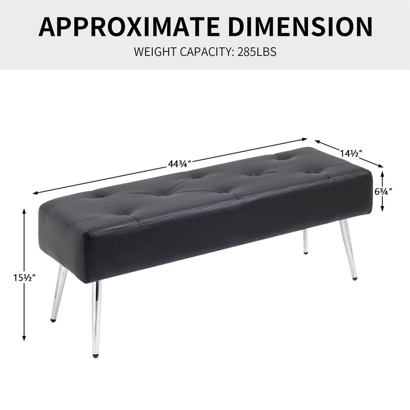 Bretton PU Leather Bench
